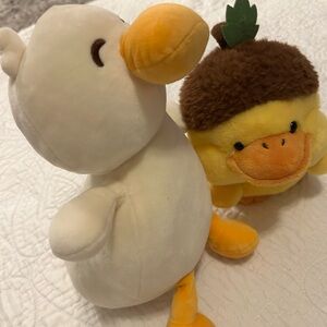 Cute Duck and Pineapple Plush Toys